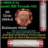 Image 1 : Shotgun Lincoln 1c roll, 1994-d 50 pcs Bank Wrapper.