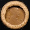 Image 2 : Mixed small cents 1c orig shotgun roll, 1917-s Wheat Cent, 1863 Indian Cent other end, Brinks Wrappe