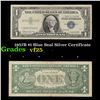 Image 1 : **Star Notes** 1957B $1 Blue Seal Silver Certificate Grades vf+