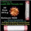 Image 1 : Shotgun Lincoln 1c roll, 1975-p 50 pcs Bank Wrapper.