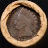 Image 3 : Mixed small cents 1c orig shotgun roll, 1919-s Wheat Cent, 1890 Indian Cent other end, Brinks Wrappe