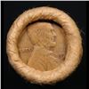 Image 2 : Mixed small cents 1c orig shotgun roll, 1918-d Wheat Cent, 1896 Indian Cent other end, Brinks Wrappe