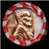 Image 2 : Shotgun Lincoln 1c roll, 1957-d 50 pcs Bank Wrapper.