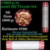 Image 1 : Shotgun Lincoln 1c roll, 1960-p 50 pcs Bank Wrapper.