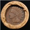 Image 3 : Mixed small cents 1c orig shotgun roll, 1919-d Wheat Cent, 1898 Indian Cent other end, Brinks Wrappe