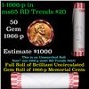 Image 1 : Shotgun Lincoln 1c roll, 1966-p 50 pcs Bank Wrapper.