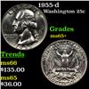 Image 1 : 1955-d Washington Quarter 25c Grades GEM+ Unc