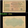 Image 1 : 1922 Germany Weimar Republic 1000 Marks Post-WWI Hyperinflation Banknote 3rd Issues, P# 76 Grades vf