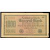 Image 2 : 1922 Germany Weimar Republic 1000 Marks Post-WWI Hyperinflation Banknote 3rd Issues, P# 76 Grades vf