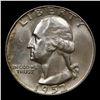 Image 2 : 1952-d Washington Quarter 25c Grades Choice+ Unc
