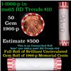 Image 1 : Shotgun Lincoln 1c roll, 1994-d 50 pcs Bank Wrapper.