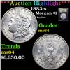 Image 1 : ***Auction Highlight*** 1883-s Morgan Dollar $1 Graded Choice Unc By USCG (fc)