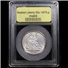 Image 4 : ***Auction Highlight*** 1875-p Seated Half Dollar 50c Graded Choice Unc BY USCG (fc)