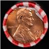 Image 2 : Shotgun Lincoln 1c roll, 1977-d 50 pcs Bank Wrapper.