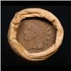 Image 3 : Mixed small cents 1c orig shotgun roll, 1919-s Wheat Cent, 1899 Indian Cent other end, Brinks Wrappe