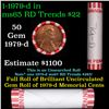 Image 1 : Shotgun Lincoln 1c roll, 1979-d 50 pcs Bank Wrapper.