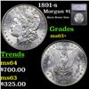 Image 1 : 1891-s Morgan Dollar $1 Grades Select+ Unc By SEGS