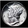 Image 2 : 1945-p Mercury Dime 10c Grades GEM++ Unc