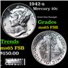 Image 1 : 1942-s Mercury Dime 10c Grades GEM FSB