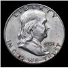 Image 2 : 1951-s Franklin Half Dollar 50c Grades Select Unc