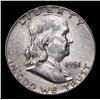 Image 2 : 1951-p Franklin Half Dollar 50c Grades Select Unc