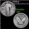 Image 1 : 1928-p Standing Liberty Quarter 25c Grades vg, very good