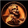 Image 2 : Proof 1963 Lincoln Cent 1c Grades Gem++ Proof Red
