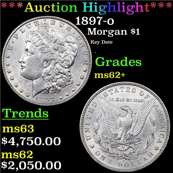 ***Auction Highlight*** 1897-o Morgan Dollar $1 Graded Select Unc BY USCG (fc)