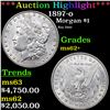 Image 1 : ***Auction Highlight*** 1897-o Morgan Dollar $1 Graded Select Unc BY USCG (fc)