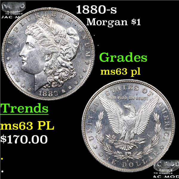 1880-s Morgan Dollar $1 Grades Select Unc PL