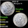 Image 1 : 1921-d Morgan Dollar $1 Grades Select Unc