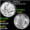 Image 1 : 1945-p Mercury Dime 10c Grades GEM++ Unc