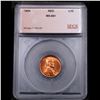 Image 4 : ***Auction Highlight*** 1954-p Lincoln Cent Near TOP POP! 1c Graded ms66+ rd BY SEGS (fc)