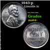 Image 1 : 1943-p Lincoln Cent 1c Grades Choice+ Unc