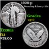 Image 1 : 1926-p Standing Liberty Quarter 25c Grades vg+