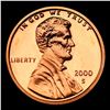 Image 2 : Proof 2000-s Lincoln Cent 1c Grades Gem++ Proof Red Deep cameo