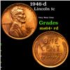 Image 1 : 1946-d Lincoln Cent 1c Grades Choice+ Unc RD