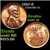 Image 1 : 1957-d Lincoln Cent 1c Grades ms67 rd