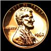 Image 2 : Proof 1962 Lincoln Cent 1c Grades Gem+= Proof Red