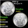 Image 1 : 1881-p Morgan Dollar $1 Grades Select+ Unc