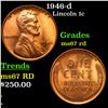 Image 1 : 1946-d Lincoln Cent 1c Grades GEM++ Unc RD