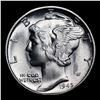Image 2 : 1945-p Mercury Dime 10c Grades GEM++ Unc
