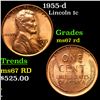 Image 1 : 1955-d Lincoln Cent 1c Grades GEM++ Unc RD