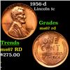 Image 1 : 1956-d Lincoln Cent 1c Grades GEM++ Unc RD