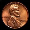 Image 2 : 1958-p Lincoln Cent 1c Grades GEM Unc RD