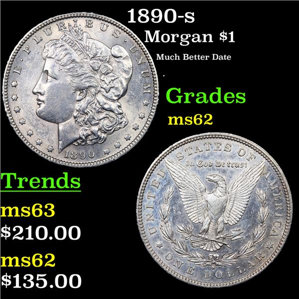 1890-s Morgan Dollar $1 Grades Select Unc