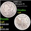 Image 1 : 1882-cc Morgan Dollar $1 Grades vg, very good