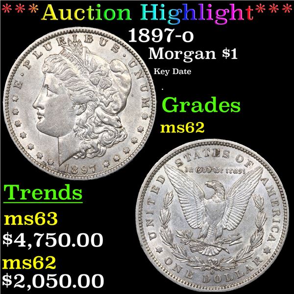 ***Auction Highlight*** 1897-o Morgan Dollar $1 Grades Select Unc (fc)
