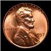 Image 2 : 1957-p Lincoln Cent 1c Grades Gem+ Unc RD