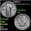 Image 1 : 1930-p Standing Liberty Quarter 25c Grades f+